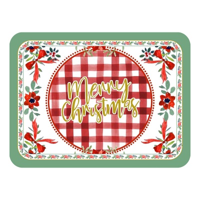 Tapis de table Décoration de Noël Isolation thermique en cuir synthétique