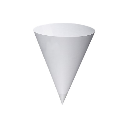Gobelet en papier jetable en forme de cône