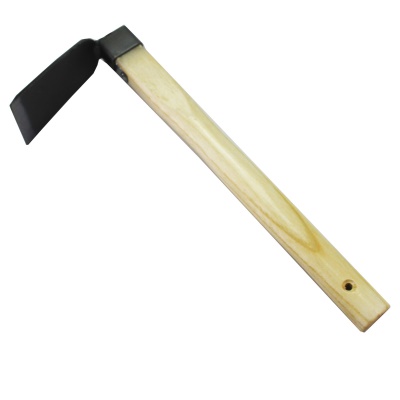 DEAO  Outils de jardin Houe en acier au carbone manche en bois