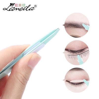 LAMEILA Pince à sourcils avec embout plat en acier inoxydable