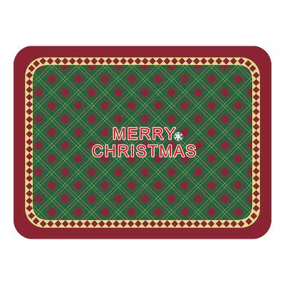 Tapis de table Décoration de Noël Isolation thermique en cuir synthétique