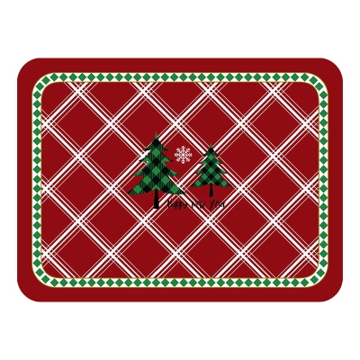 Tapis de table Décoration de Noël Isolation thermique en cuir synthétique