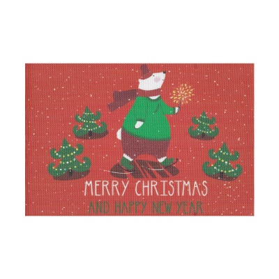Tapis de table série Noël à Isolation thermique sans lavage