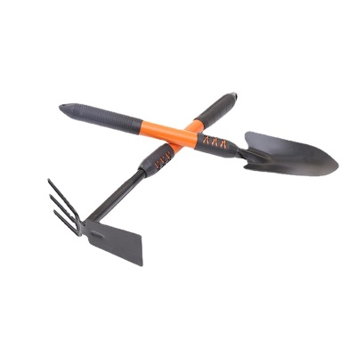 Outils de jardinage  (pelle, houe, râteau) avec manche en plastique Acier à haute teneur en carbone