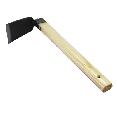 DEAO  Outils de jardin Houe en acier au carbone manche en bois