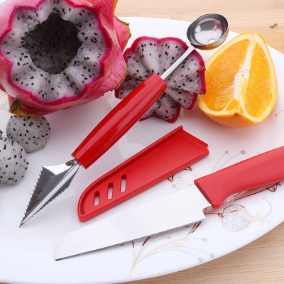 YIQI  Couteau à fruits Set de deux pièces en acier inoxydable