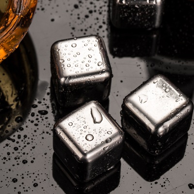 Yumeina Cubes de congélation rapide de glaçons en acier inoxydable recyclable