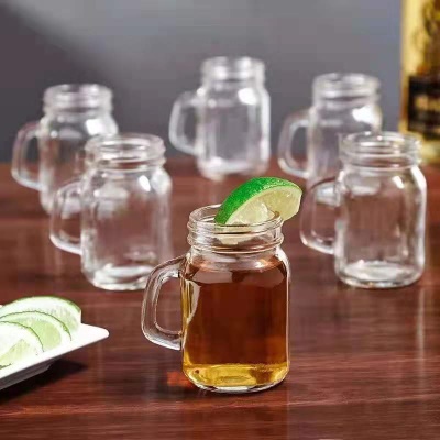 Mini Verre Transparent avec petite poignée 60ml