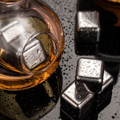 Yumeina Cubes de congélation rapide de glaçons en acier inoxydable recyclable