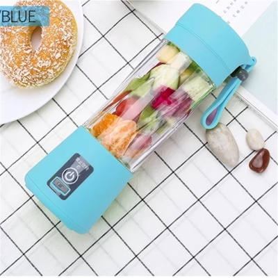 BAOXI Mini centrifugeuse électrique portable rechargeable USB 6 lames Mixeur pour jus de fruits