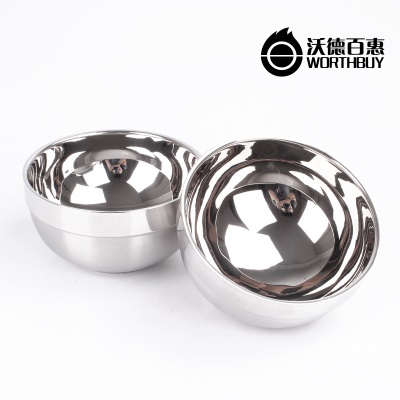WORTHBUY  Bol en acier inoxydable double isolation thermique