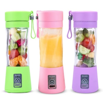 BAOXI Mini centrifugeuse électrique portable rechargeable USB 6 lames Mixeur pour jus de fruits