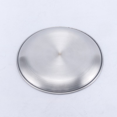 Plateau de barbecue en acier inoxydable rond monocouche