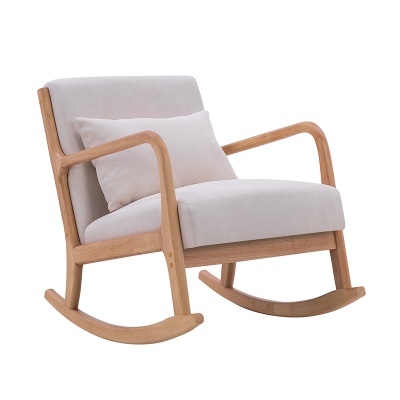 Chaise à bascule Nordic en bois massif