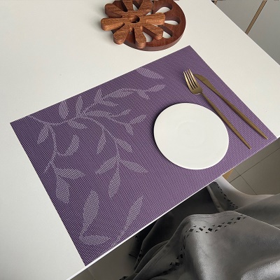 Set de table carré en PVC style européen  housse