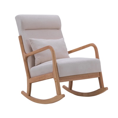 Chaise à bascule Nordic en bois massif