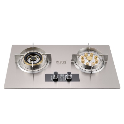 Cuisinière à gaz en acier inoxydable Double cuisinière