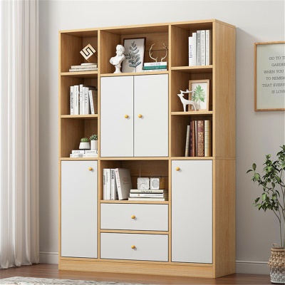 Bibliothèque armoire à livres  nordique multifonctionnelle