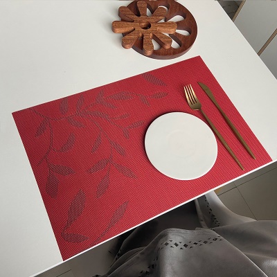 Set de table carré en PVC style européen  housse