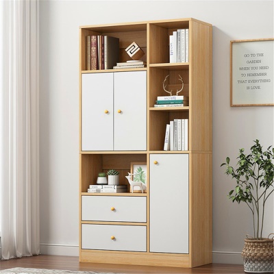 Bibliothèque armoire à livres  nordique multifonctionnelle