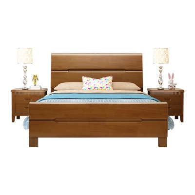 Lit en bois massif moderne