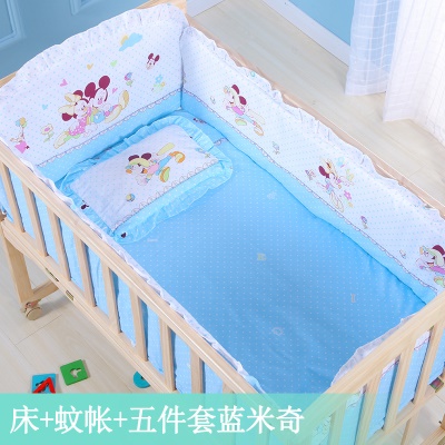 Lit de bébé en bois massif transformable en  table de bureau