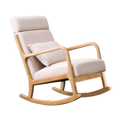 Chaise à bascule Nordic en bois massif