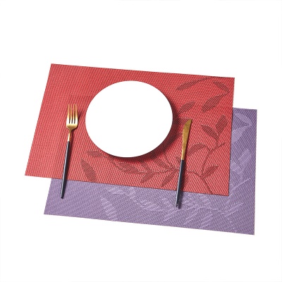 Set de table carré en PVC style européen  housse