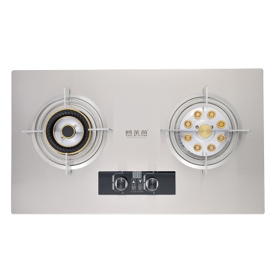 Cuisinière à gaz en acier inoxydable Double cuisinière