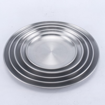 Plateau de barbecue en acier inoxydable rond monocouche
