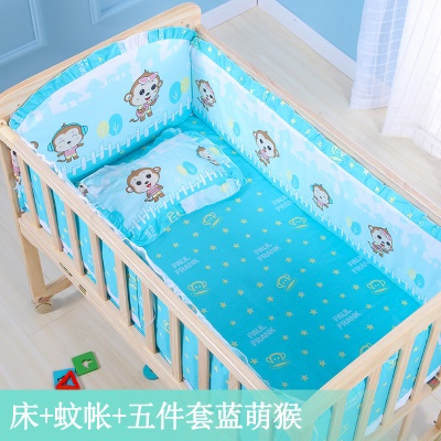 Lit de bébé en bois massif transformable en  table de bureau