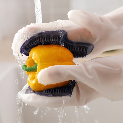 Gant de vaisselle gants cuisine nettoyage durable en silicone