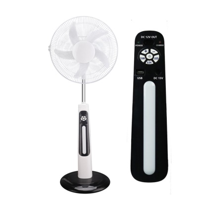 Ventilateur solaire avec éclairage LED USB