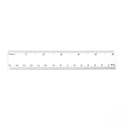 Règle en plastique pour élèves 15 cm