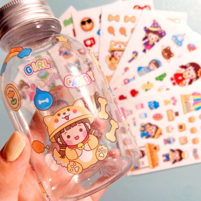 Autocollant en PVC transparent