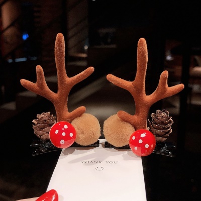 Accessoire de Noël en bois de cerf