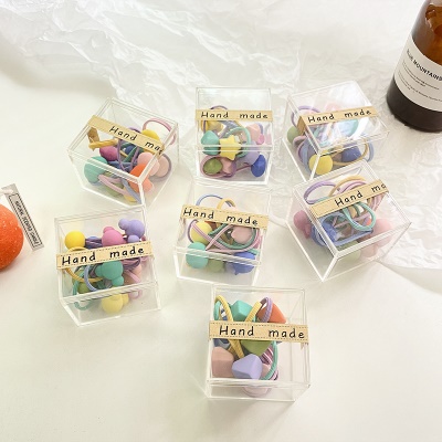 Boucles de cheveux pour enfants en boîte haute élasticité
