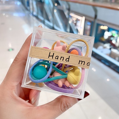 Boucles de cheveux pour enfants en boîte haute élasticité