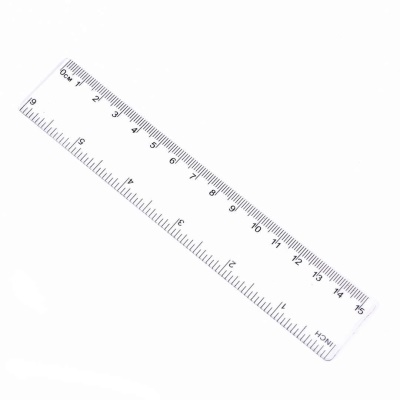 Règle en plastique pour élèves 15 cm