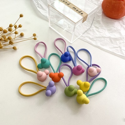 Boucles de cheveux pour enfants en boîte haute élasticité