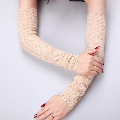 Manches en dentelle de protection solaire