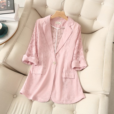 Costume à manches semi longues  Veste femme grande taille