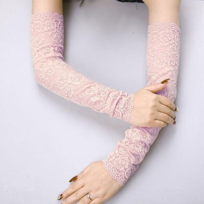 Manches en dentelle de protection solaire