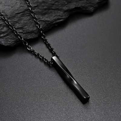 Collier Pendentif en spirale plaqué pour hommes