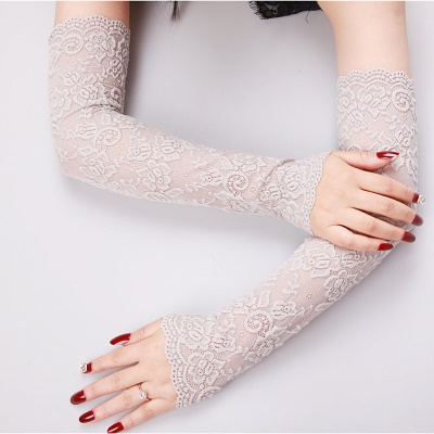 Manches en dentelle de protection solaire