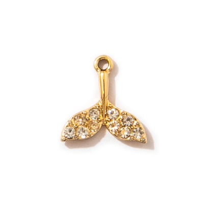 Pendentif de boucle d'oreille en forme de satellite , queue de poisson