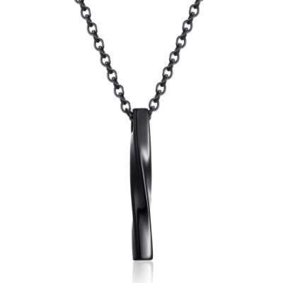 Collier Pendentif en spirale plaqué pour hommes