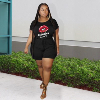 Ensemble deux pièces T-shirt à manches courtes + short