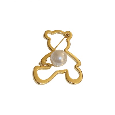 Broche en forme d' ourson incrustée de diamants épingle de costume