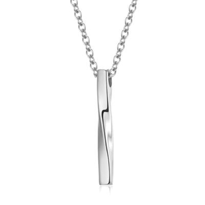 Collier Pendentif en spirale plaqué pour hommes
